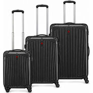 Wenger Koffer-Set Flyn, schwarz, Kunststoff (ABS/PC)