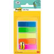Post-it Marque-pages adhésifs Mini, 11.9 x 43.2 mm, 5 x 20 feuilles