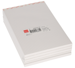 Elco Notizblock, A5, 80 g/m², kariert 4 mm, 148 x 210 mm