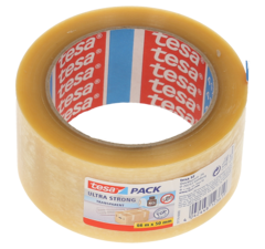 Tesa Verpackungsband tesapack ultra strong, transparent, 50 mm x 66 m