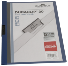 Klemmhefter Durable Duraclip 30 dunkelblau