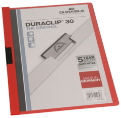Klemmhefter Durable Duraclip 30 rot