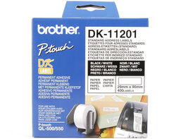 Brother Endlos-Etiketten, 29 x 90 mm, 1-bahnig, 400 Stück, DK-11201