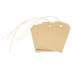 Biella Anhänge-Etikette, 45 x 90 mm, 561090, beige