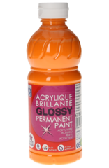 Acrylfarben Glossy, goldgelb, 500 ml