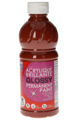 Acrylfarben Glossy, siena, 500 ml