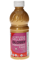 Acrylfarben Glossy, gold, 500 ml