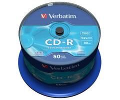 Verbatim CD-R, 0.7 GB, Spindel, 50 Stück
