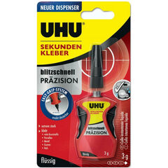 UHU Colle instantanée ultra-rapide précision, liquide, 3 g