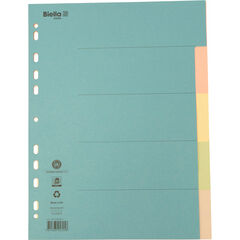 BIELLA Register Karton, farbig, A4, 5-teilig