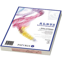 Papyrus Zeichenpapier Albus kariert, A3, weiss, 140gr./m2, 100 Blatt