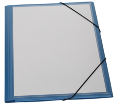 Erola Dossier de présentation, A4, lisse, bleu, 250 mm, 320 mm