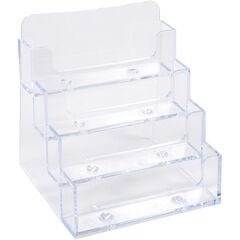 Exacompta Visitenkartenhalter 102x109x107mm, transparent 