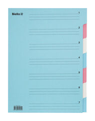 Fächermappe Biella Karton 4-farbig 1-7