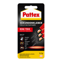 Pattex Colle instantanée Mini Trio, 3 g