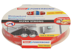 Tesa Montageband Powerbond Ultra Strong, 19 mm x 5 m
