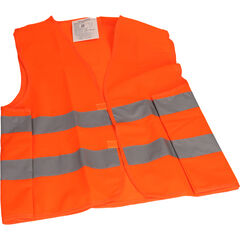 UNITEC Warnweste, orange, 1 Stück, 21 cm, 29 cm, 2 cm, 0.135 kg