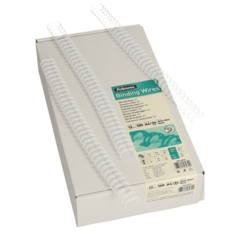 Fellowes Drahtbinderücken, A4, 12 mm, weiss, 100 Stück