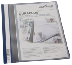 Schnellhefter Durable Duraplus A4+ überbreit dunkelblau