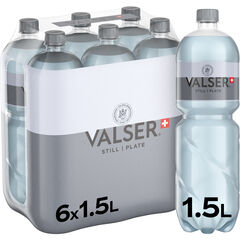 Valser Mineralwasser Silence, ohne Kohlensäure, 1,5 l, 6 Stück
