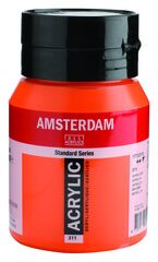 Amsterdam Peinture acrylique, rouge vermillon, 500 ml, 1 pièces