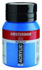 Amsterdam Peinture acrylique, cyan primaire, 500 ml, 1 pièces