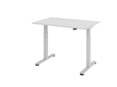 Sitz-Steh-Schreibtisch AMPYR-ERGO XM, 120 x 80 x 72-119 cm, grau