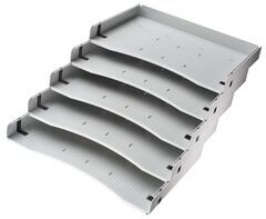 Schrägablagen zu Container AMPYR Solid, grau, 5 Stück, 32.7 cm, 3.3 cm, 21.2 cm