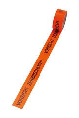 Warn-Klebebänder, orange - VORSICHT ZERBRECHLICH, 50 mm x 66 m
