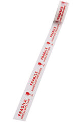 Warn-Klebebänder, weiss - FRAGILE, 50 mm x 66 m