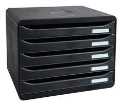 Biella Big-Box Plus Eco quer A4+ (5 Schubladen geschlossen) schwarz