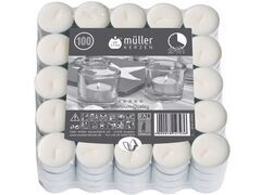 Bougies de réchaud blanc, 100 piecé