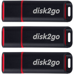 disk2go USB-Stick passion, 8 GB, USB 2.0, 3 Stück