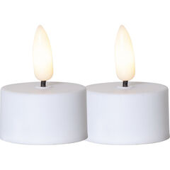 Star Trading Bougies à réchaud LED Flamme, 3.8cm, 2 pièces