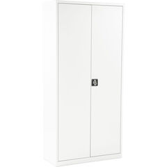 Flügeltürenschrank Steel, 5 Ordnerhöhen, weiss