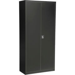 Flügeltürenschrank Steel, 5 Ordnerhöhen, schwarz