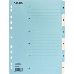 novooo Répertoire, bleu/beige A4, 1-6