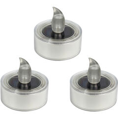 EGLO bougies à réchaud solaires, 5cm, 3 pièces, blanc