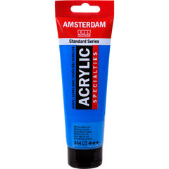 Amsterdam Peinture acrylique, bleu métallique, 120 ml