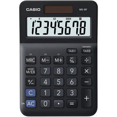 Casio calculatrice de table MS-8F, noir