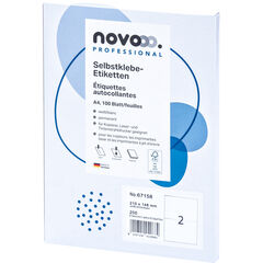 novooo étiquettes Professional, 67158, 210 x 148 mm, 100 feuilles