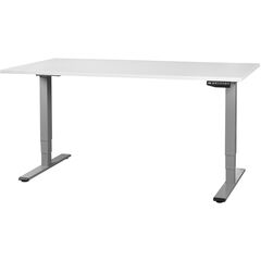 Contini Elektrisch höhenverstellbarer Schreibtisch ET225E, 160 x 80 cm, grau