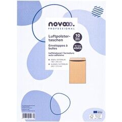 novooo Luftpolstertaschen Professional, 200 x 275 mm, braun, 10 Stück