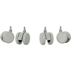 Leitz Universal-Rollen für Ergo Compact Workstation Pro, weiss