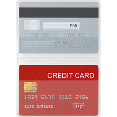 Pochette pour cartes de crédit RFID Secure, double, 85 x 55 mm, 280 µm, blanc